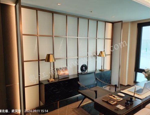 入戶大堂背景墻不銹鋼屏風